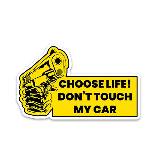 Don't touch my car Reflective Sticker