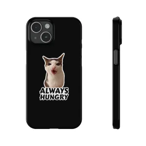 Eating Cat Meme Slim Phone Cases