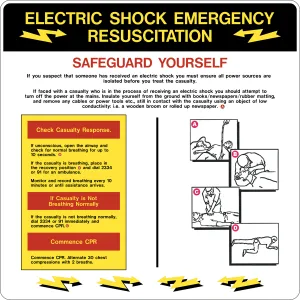 Electric Shock Emergency Procedures 48x48