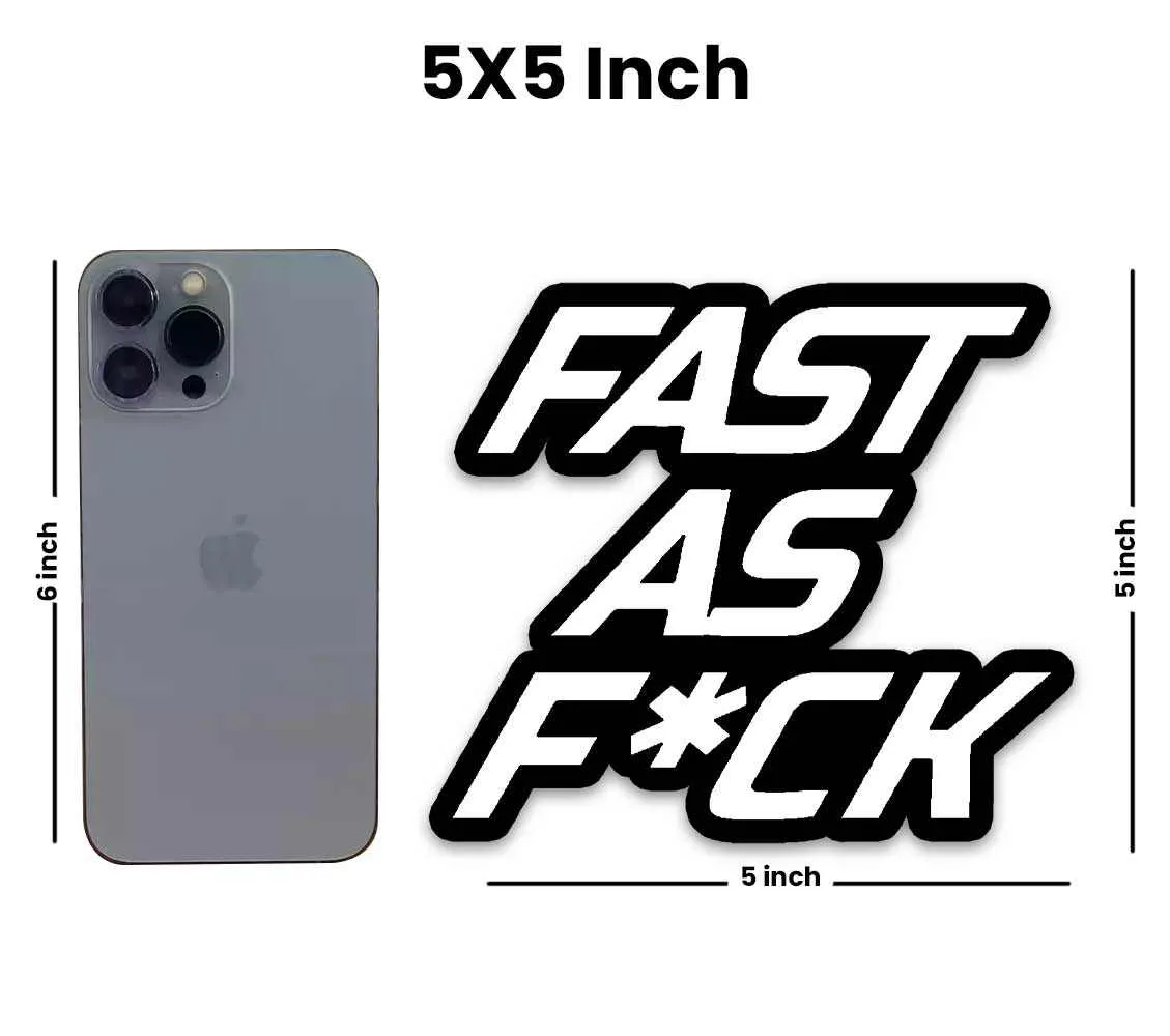 Fast as fuck Reflective Sticker