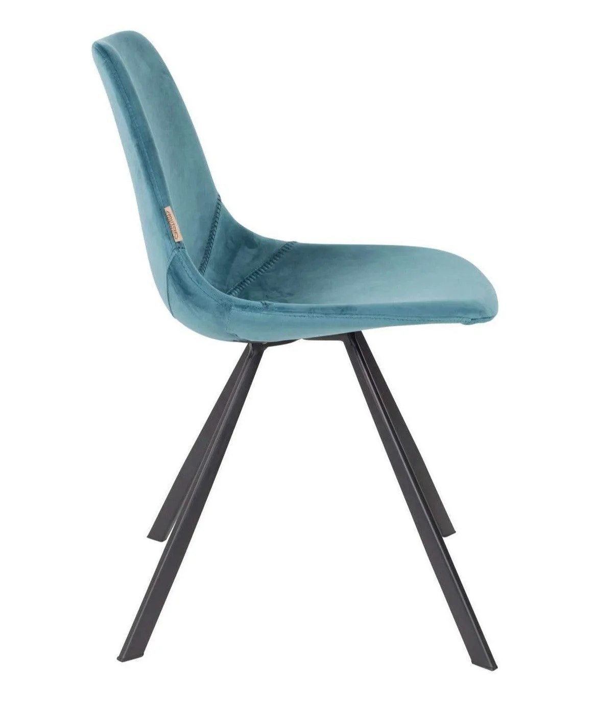 FRANKY VELVET chair blue