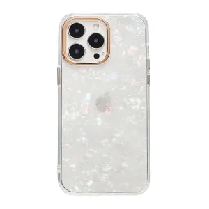 Glitter Shell Patterned Laser Phone Case