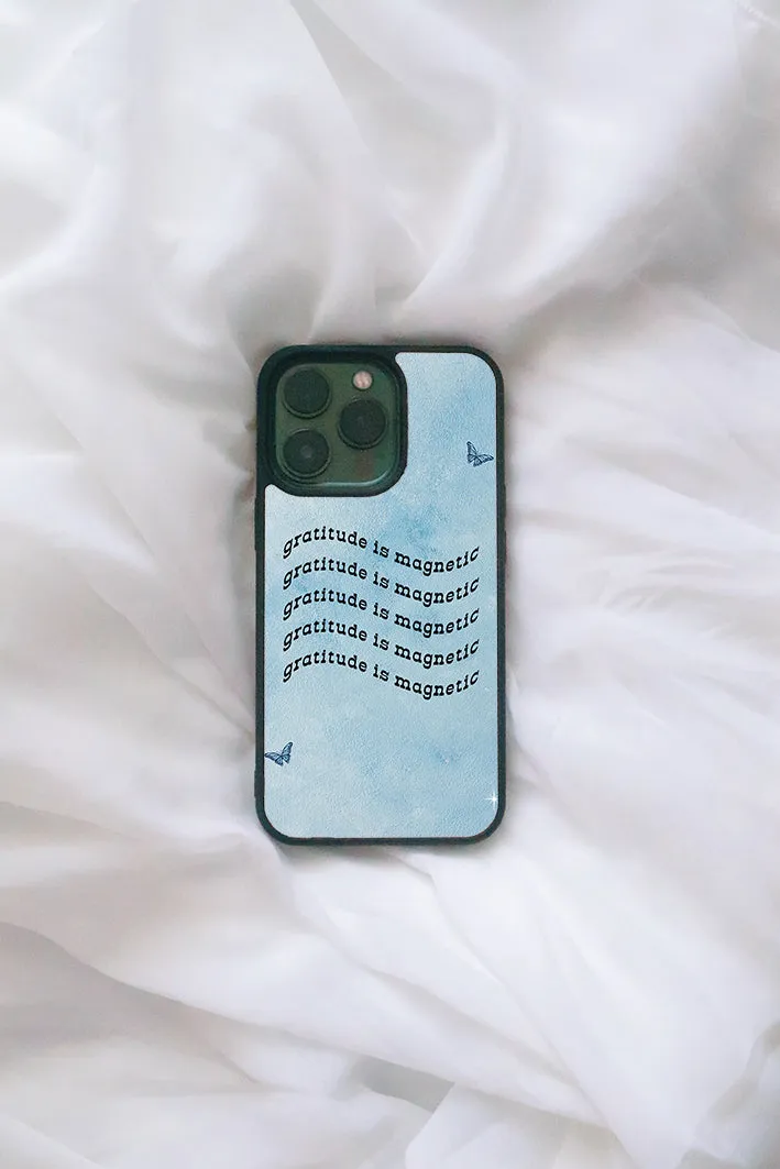 Gratitude is Magnetic iPhone case