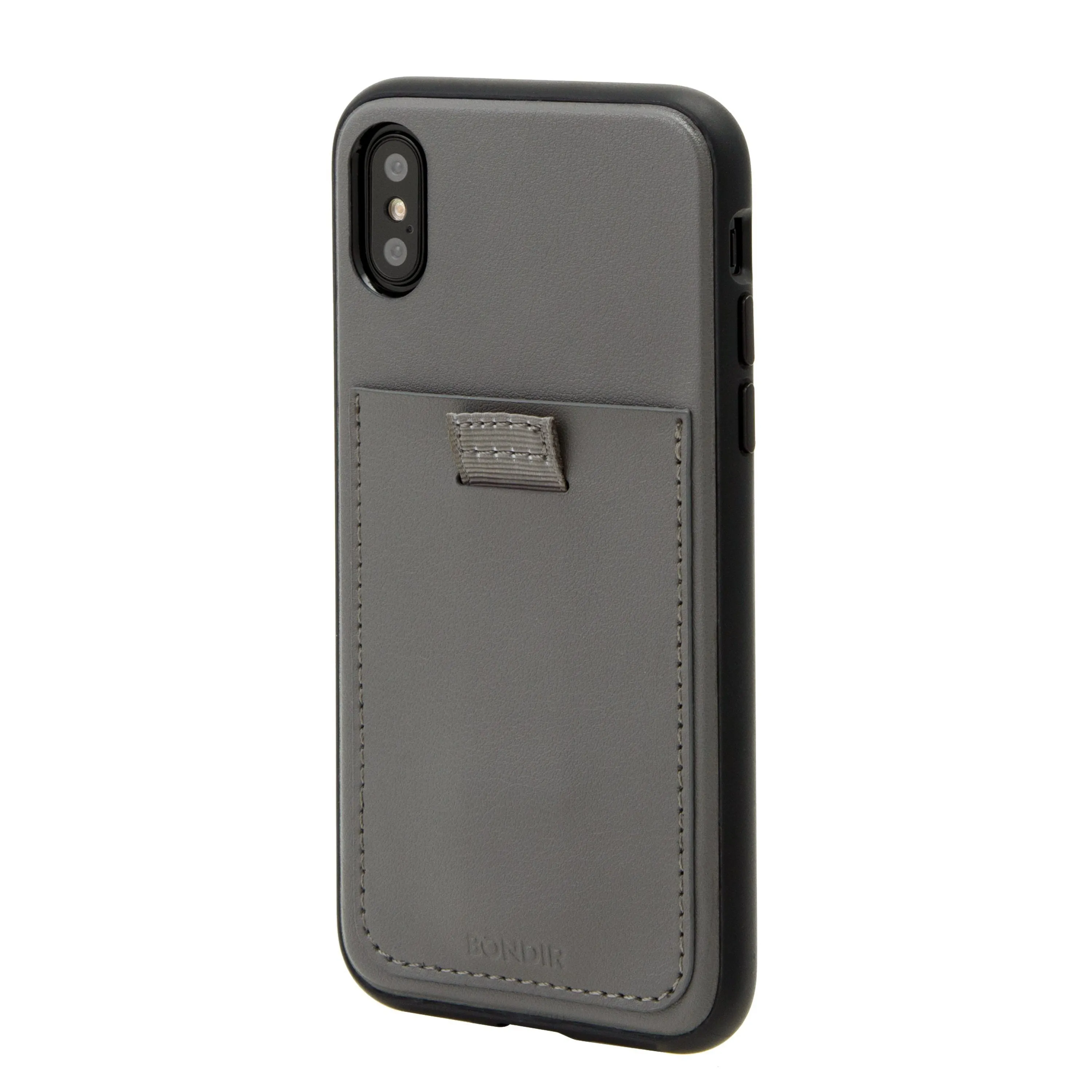 Gray Leather Wallet , iPhone X/XS