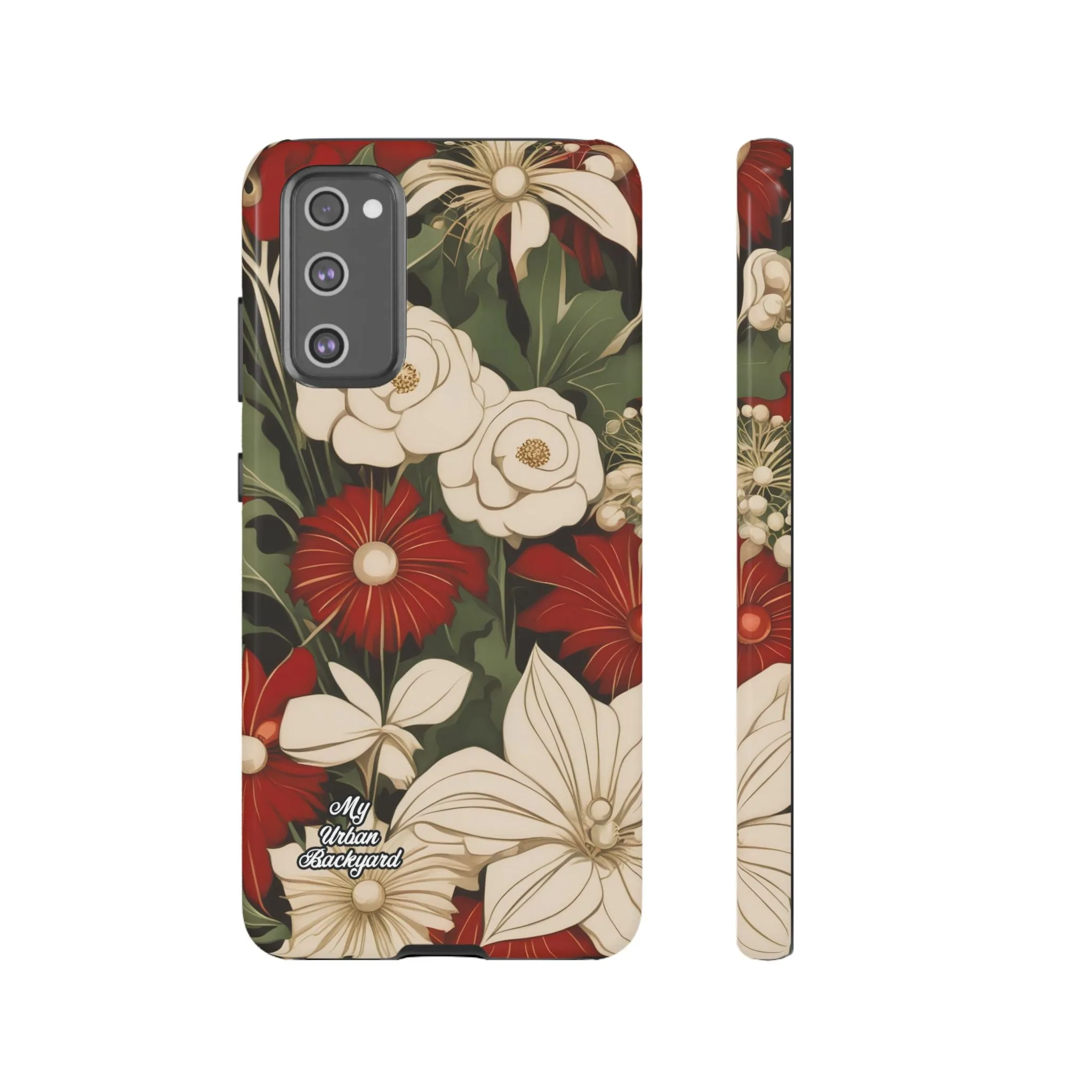 Holiday Flowers, Cell Phone Case - Apple, Samsung or Google Pixel