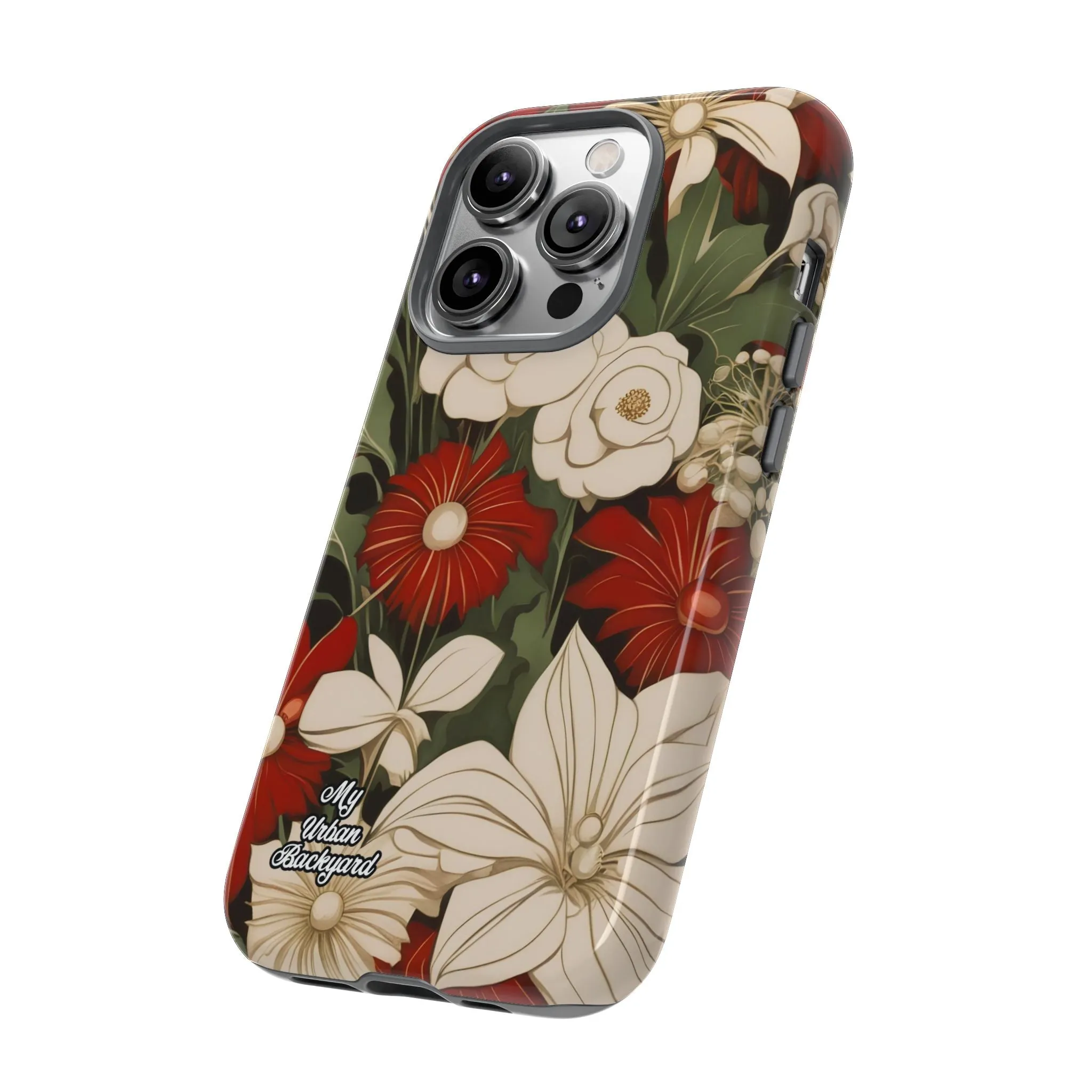 Holiday Flowers, Cell Phone Case - Apple, Samsung or Google Pixel