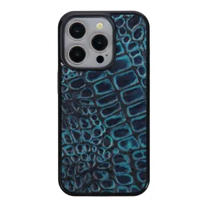 iPhone Case, Teal Alligator