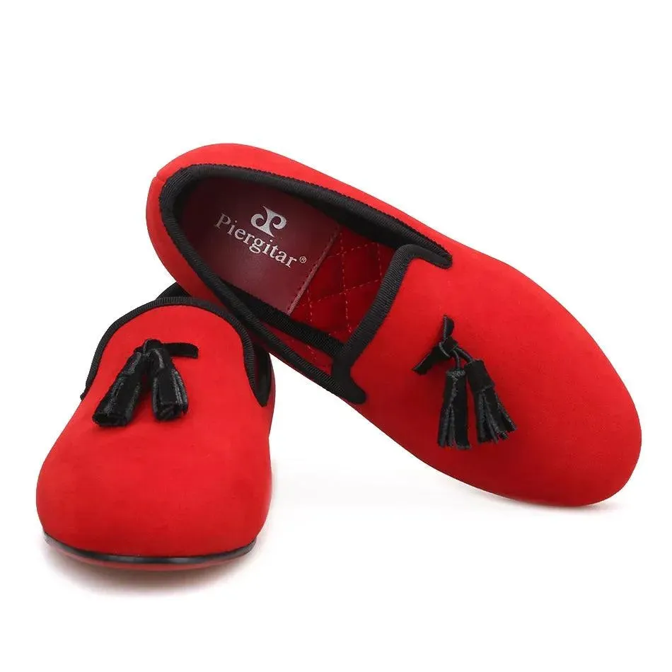 Kids Loafers Twinkle-Tassel: Parent-Child Velvet Loafers