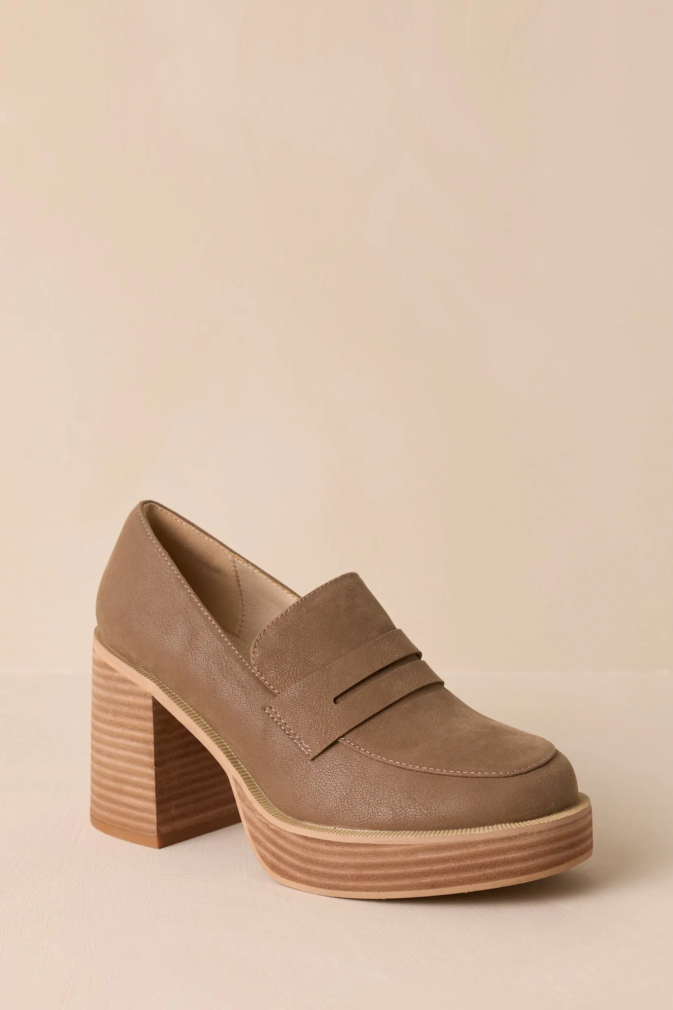 Like What I Like Mocha Platform Loafer