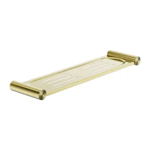 New Mecca Shower Metal Shelf Brushed Gold 2387A-BG