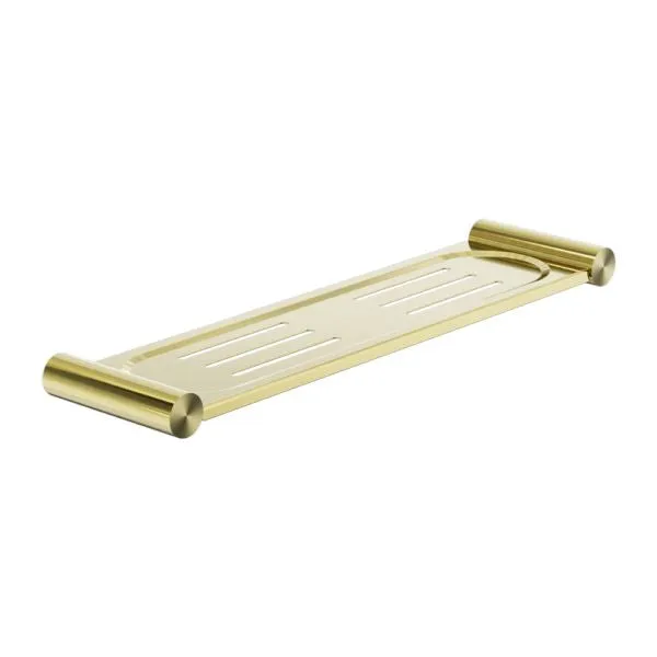 New Mecca Shower Metal Shelf Brushed Gold 2387A-BG