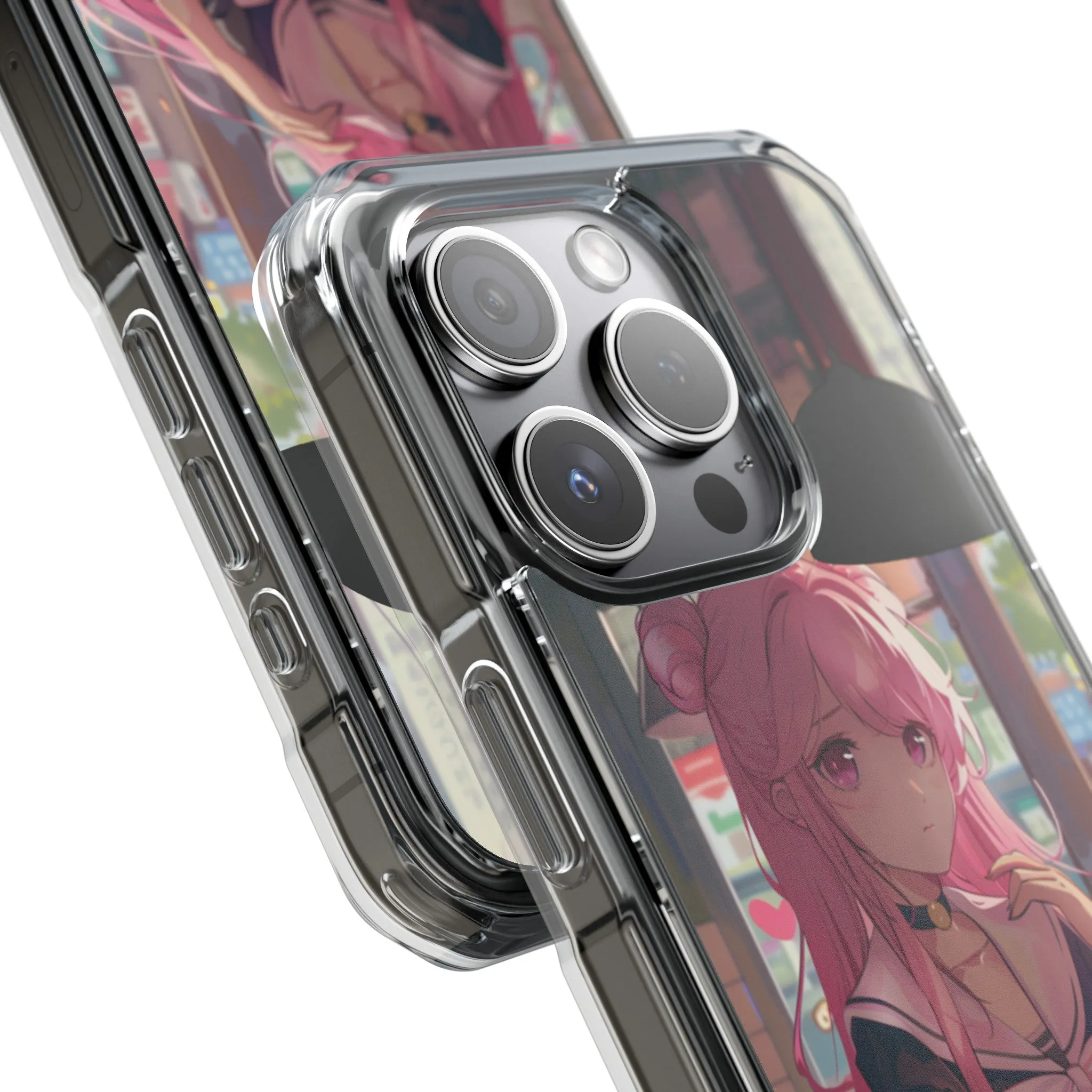 Oneticase Cafe Chilling Anime Girl Magnetic Case for iPhone