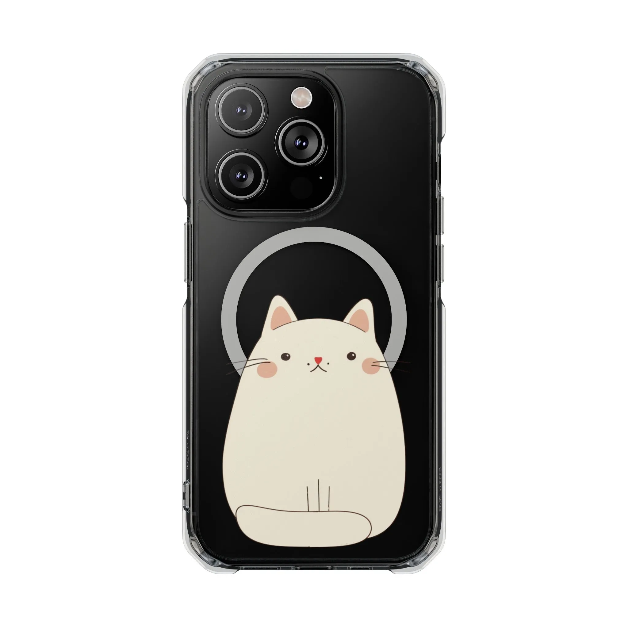 Oneticase Kawaii Chubby Cat Magnetic Case for  iPhone