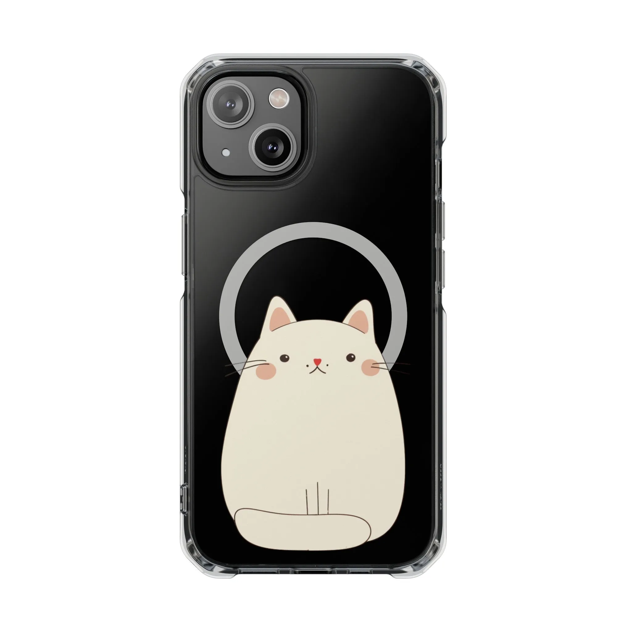 Oneticase Kawaii Chubby Cat Magnetic Case for  iPhone