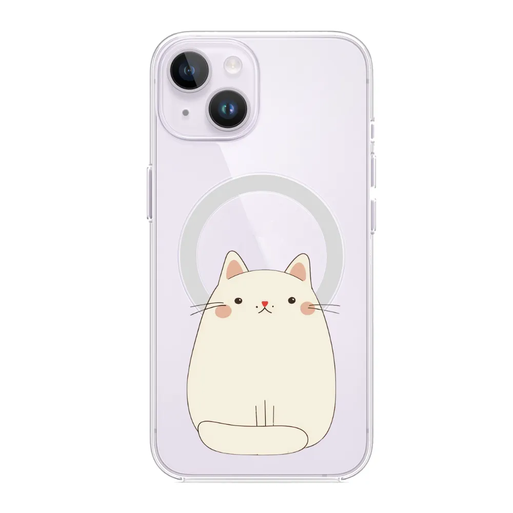 Oneticase Kawaii Chubby Cat Magnetic Case for  iPhone