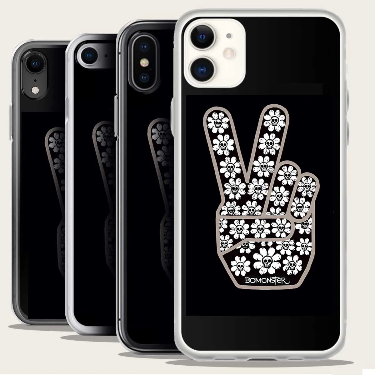 Peace Skulls iPhone Case