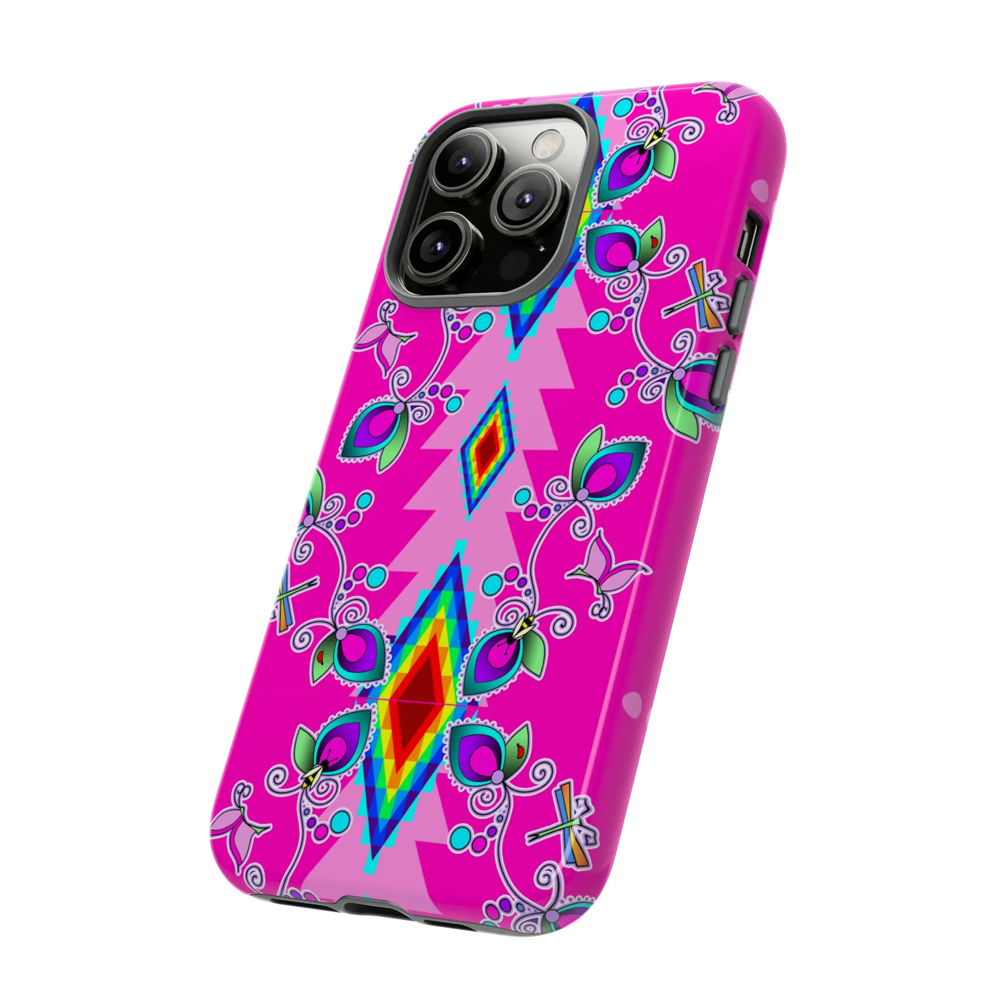 Pink Floral iPhone Case (15 and 14 models)