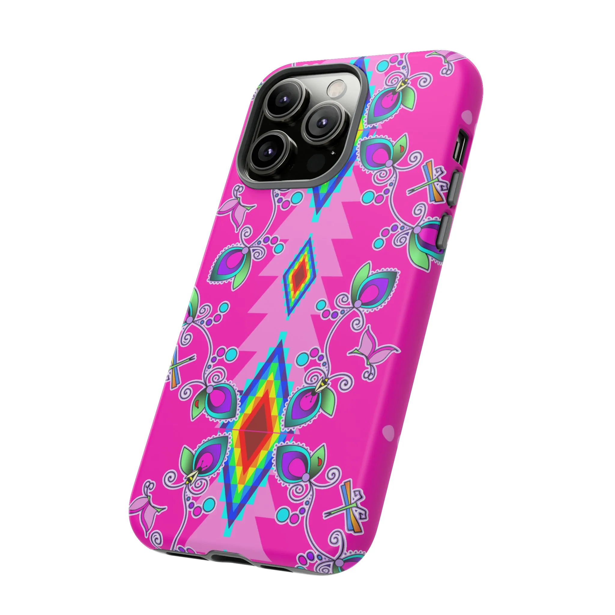 Pink Floral iPhone Case (15 and 14 models)