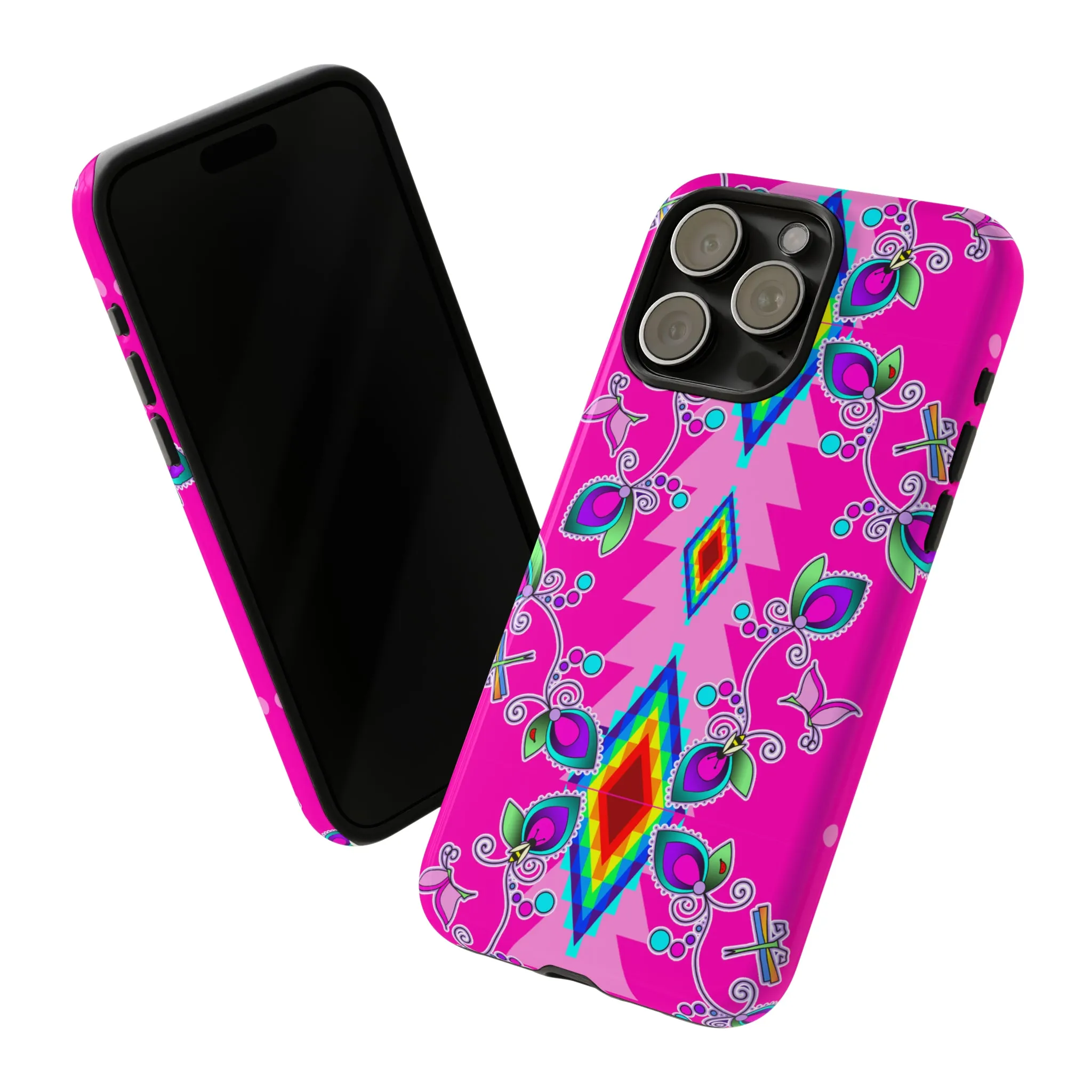 Pink Floral iPhone Case (15 and 14 models)