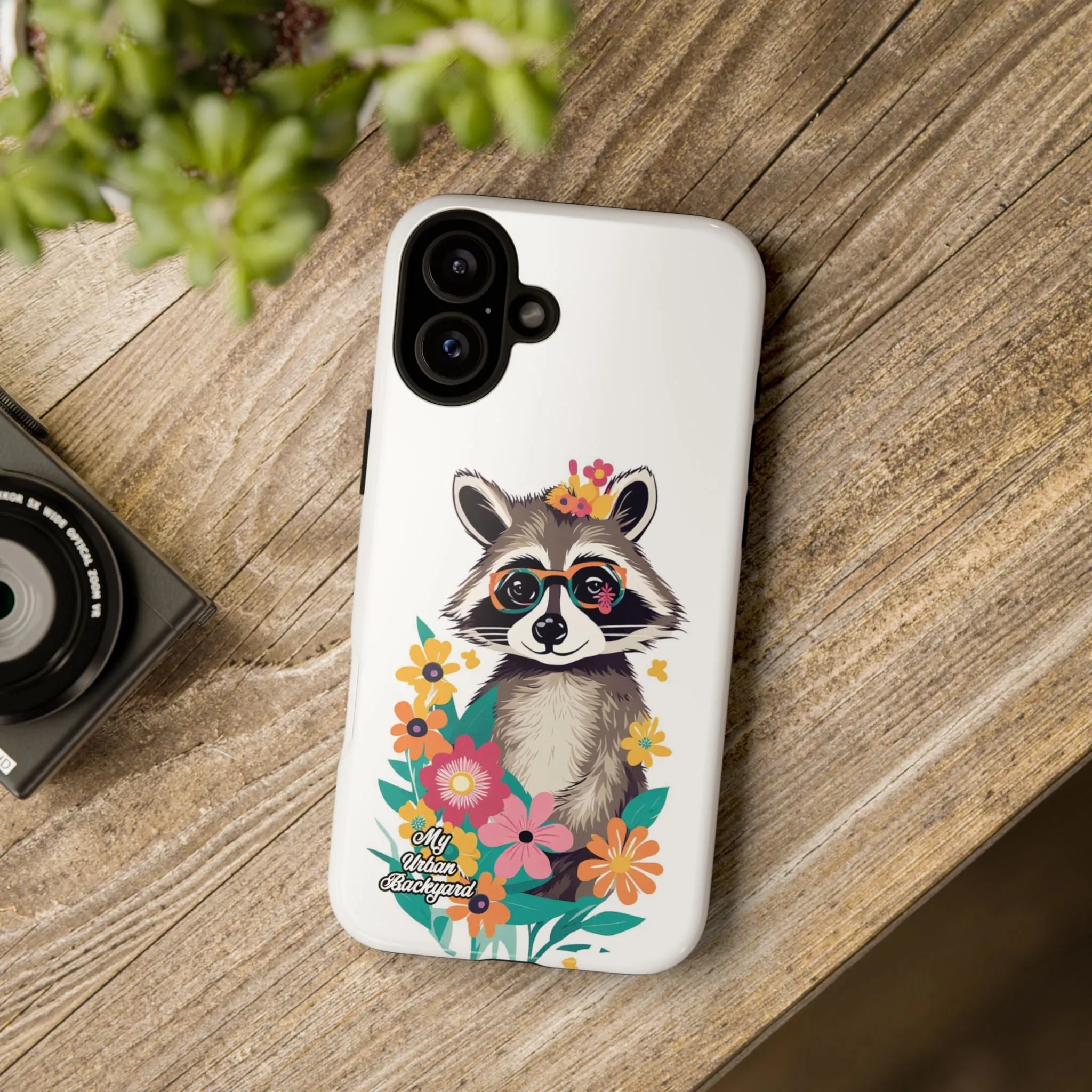 Raccoon with Glasses, Cell Phone Case - Apple, Samsung or Google Pixel