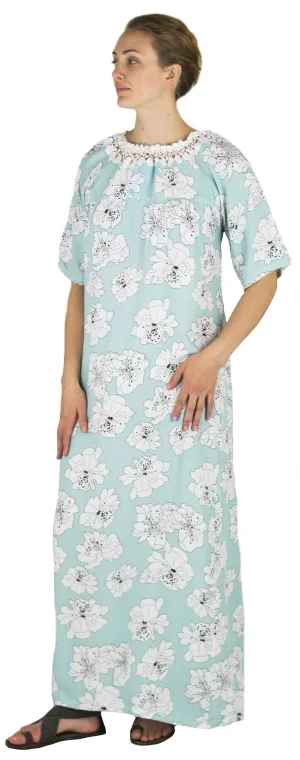 Sakkas Maha Soft Womens Short Sleeve Nightgown Sleep Dress Breathable No Bunch Up