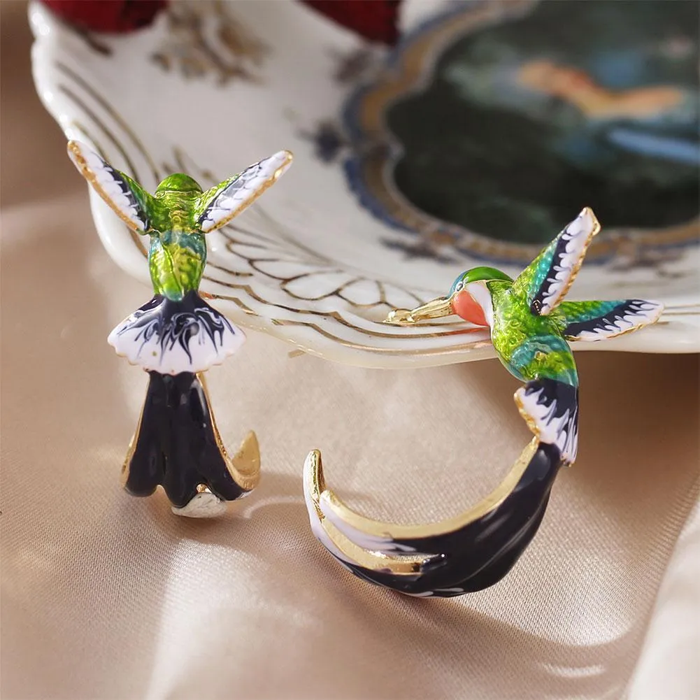 Unique Creative Hummingbird Earrings