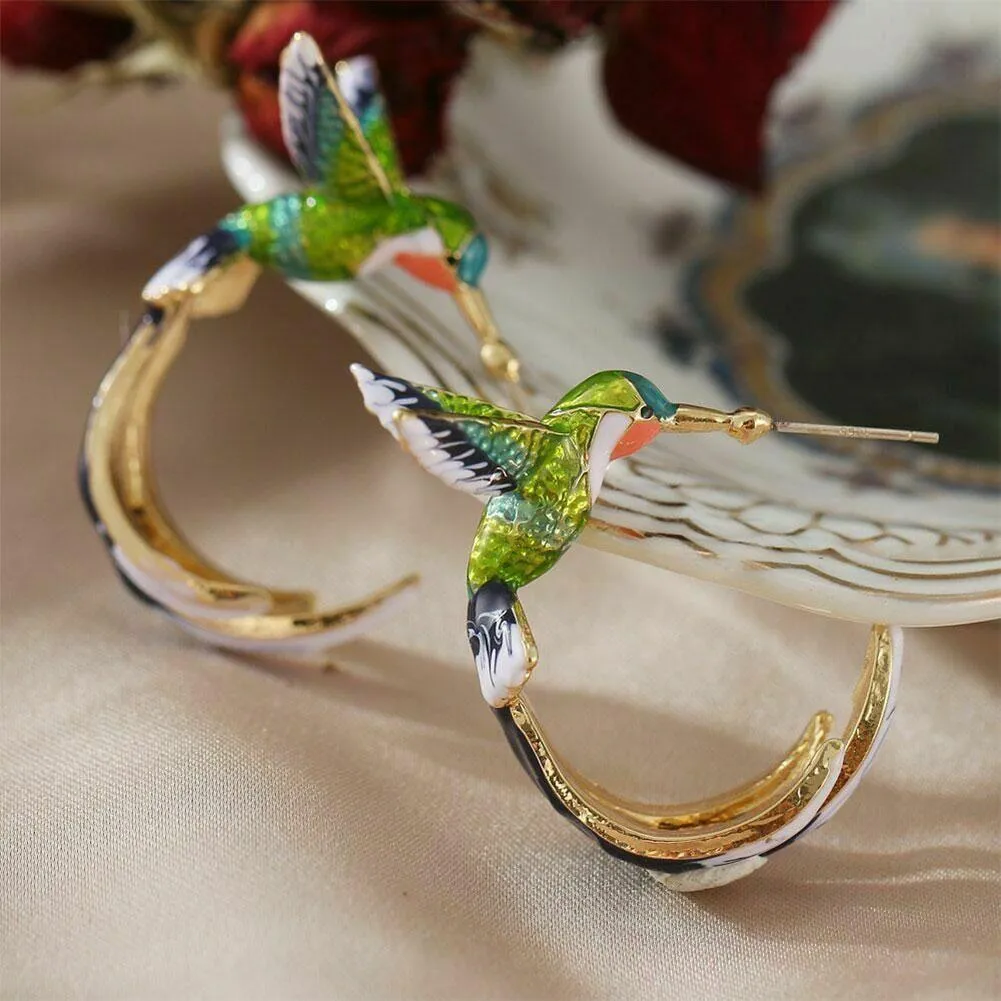 Unique Creative Hummingbird Earrings