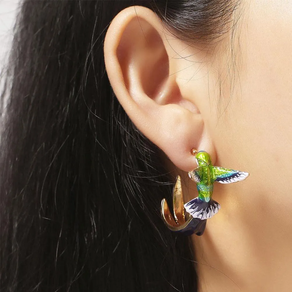 Unique Creative Hummingbird Earrings