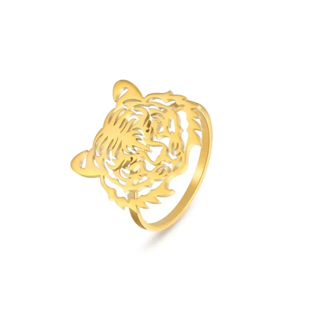 Unique Tiger Face Ring