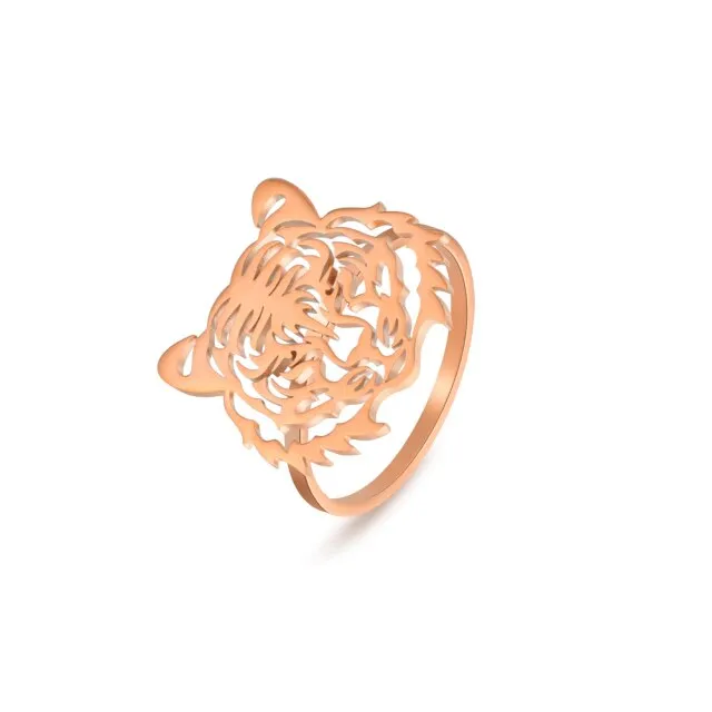 Unique Tiger Face Ring