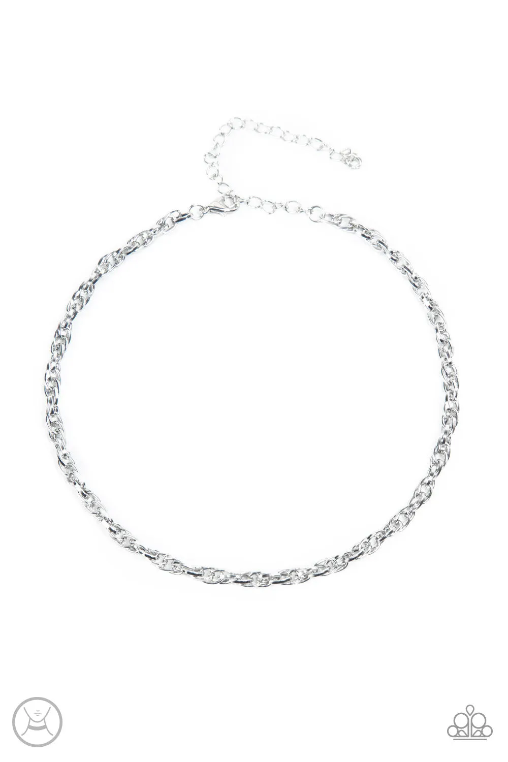 Urban Underdog - Silver Choker - Paparazzi Accessories