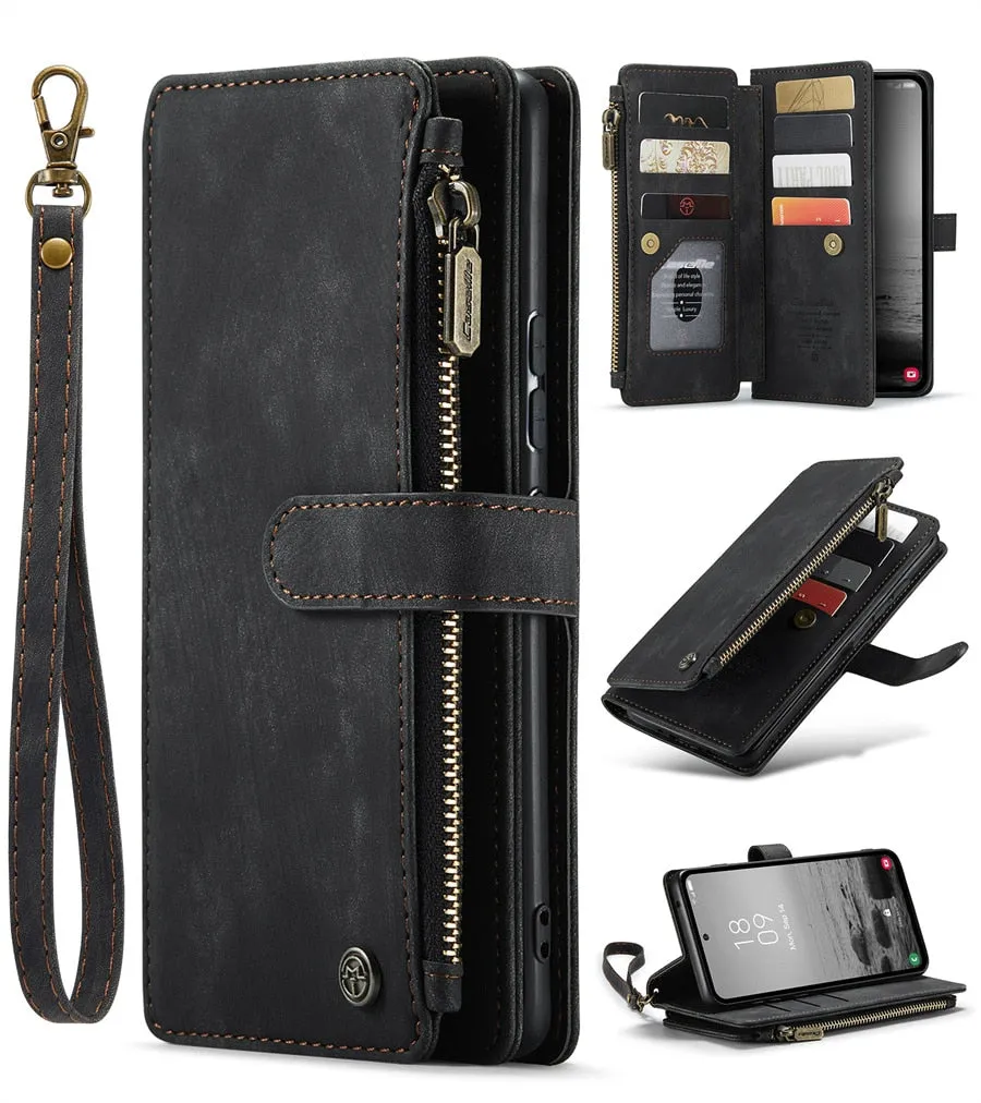 Various Models Samsung Wallet Phone Case PU Leather