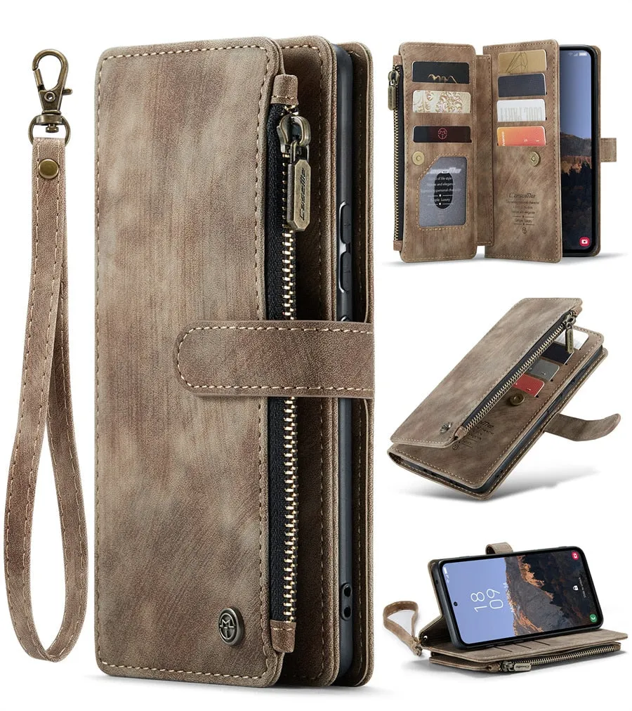 Various Models Samsung Wallet Phone Case PU Leather