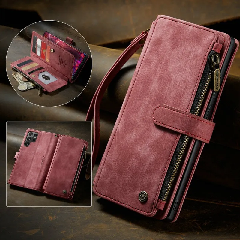 Various Models Samsung Wallet Phone Case PU Leather