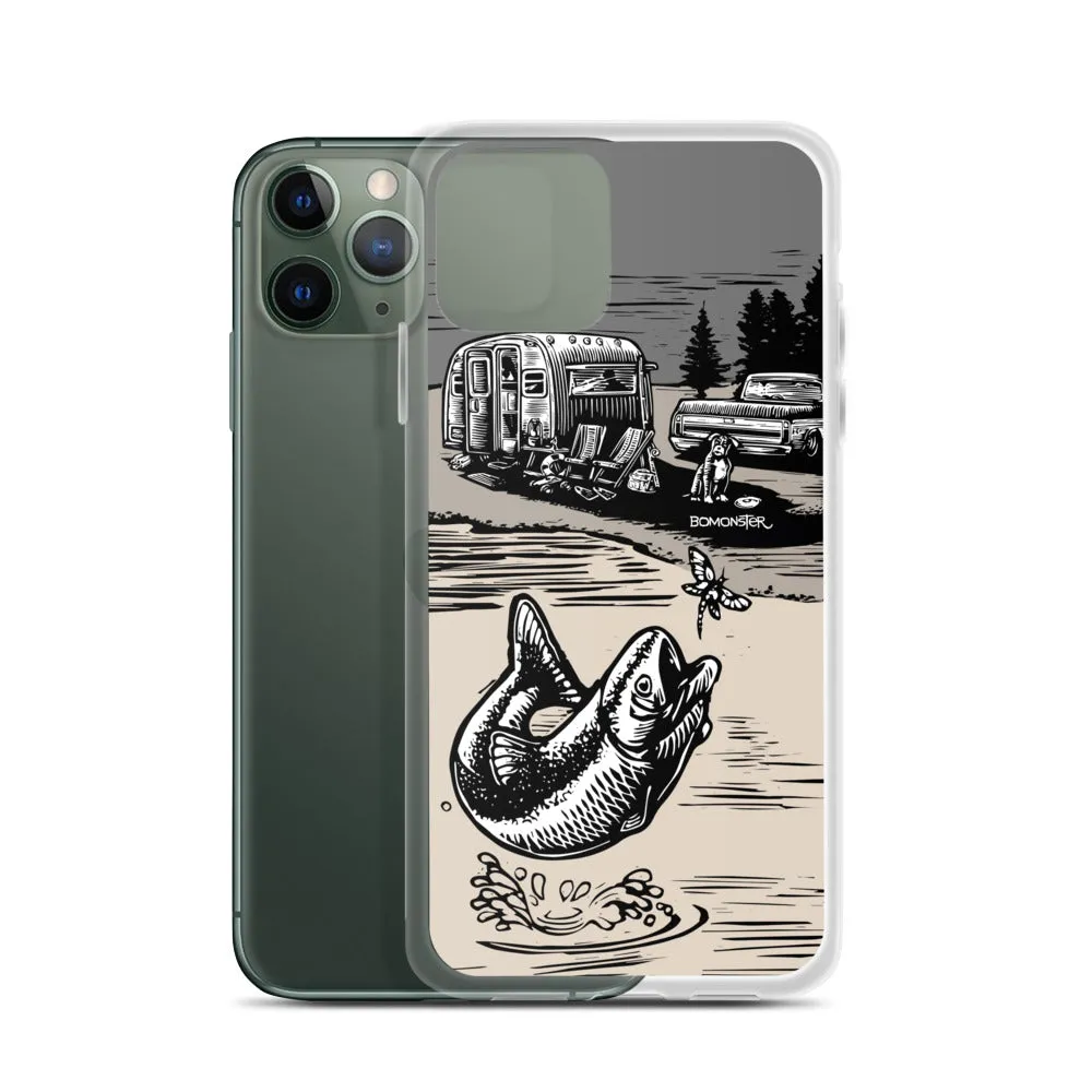 Vintage Trailer "Fish Story" iPhone Case