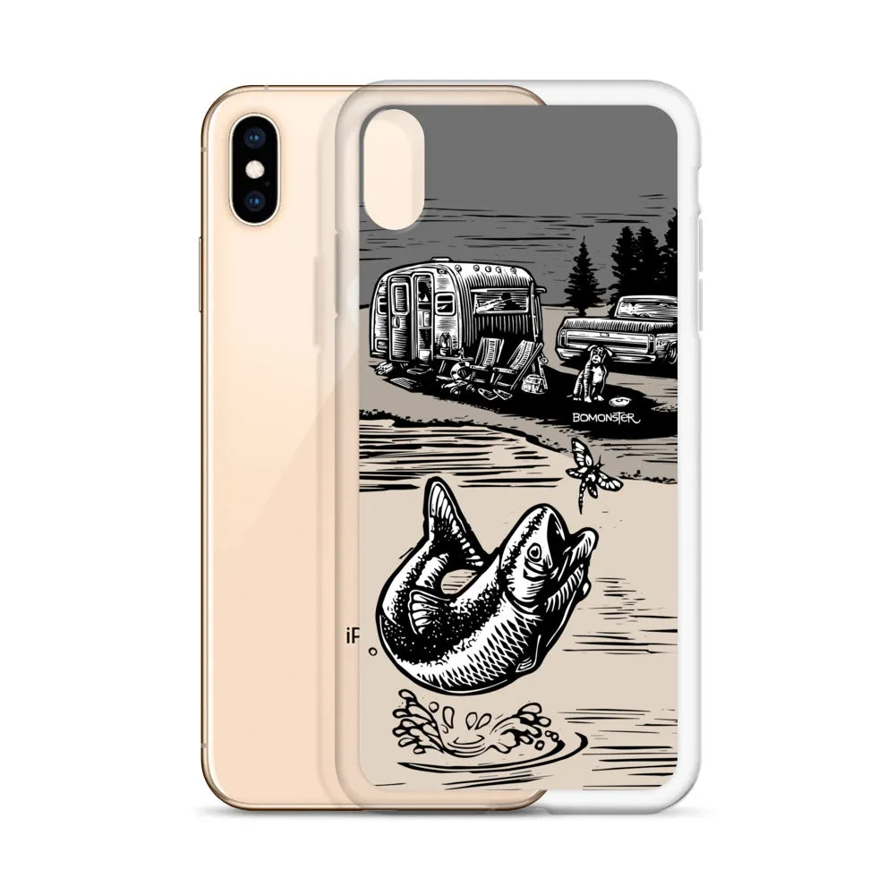 Vintage Trailer "Fish Story" iPhone Case