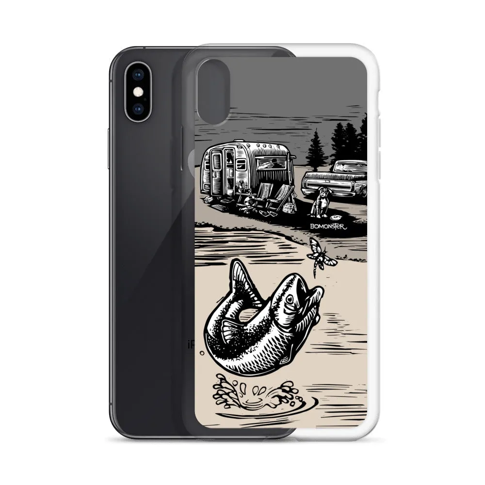 Vintage Trailer "Fish Story" iPhone Case