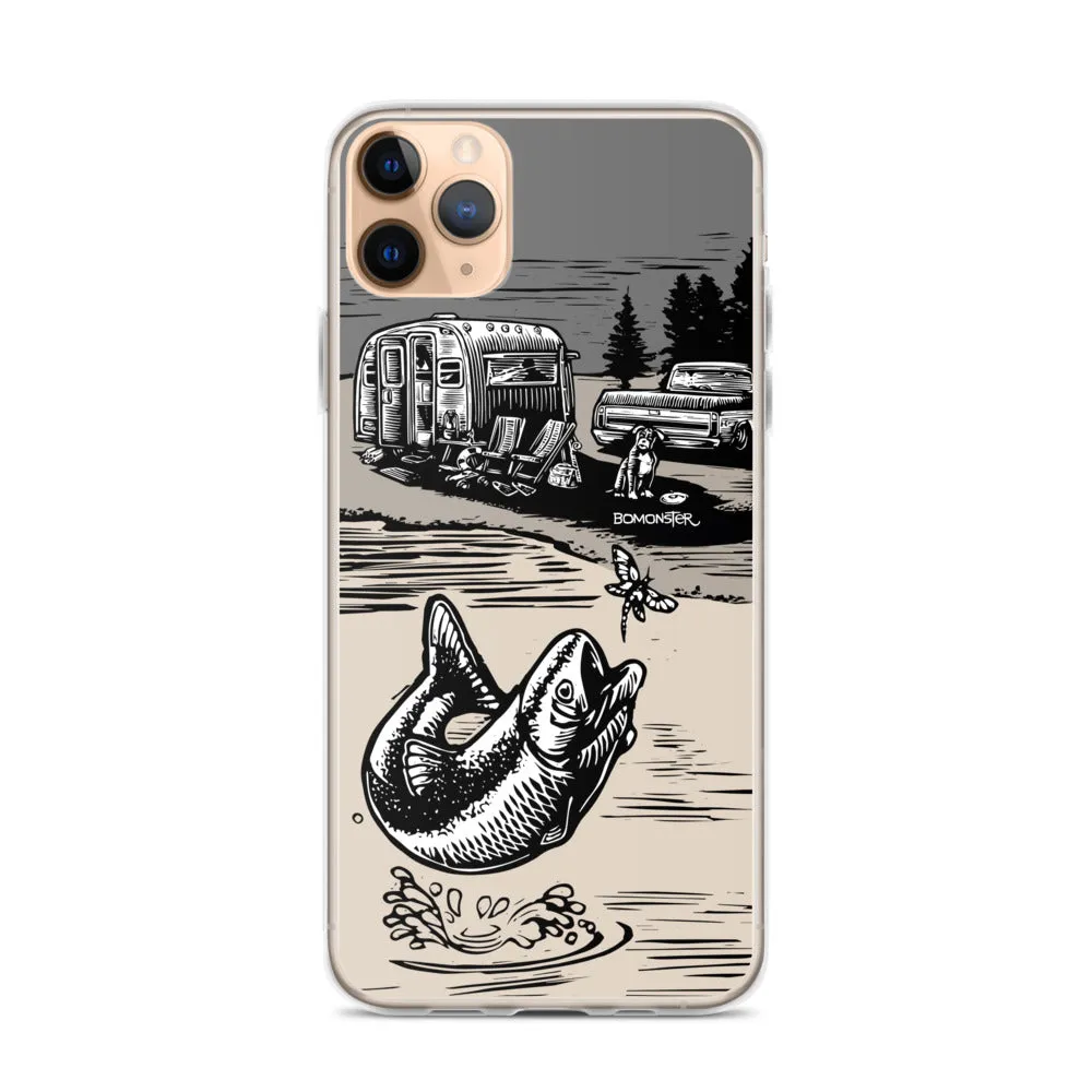 Vintage Trailer "Fish Story" iPhone Case