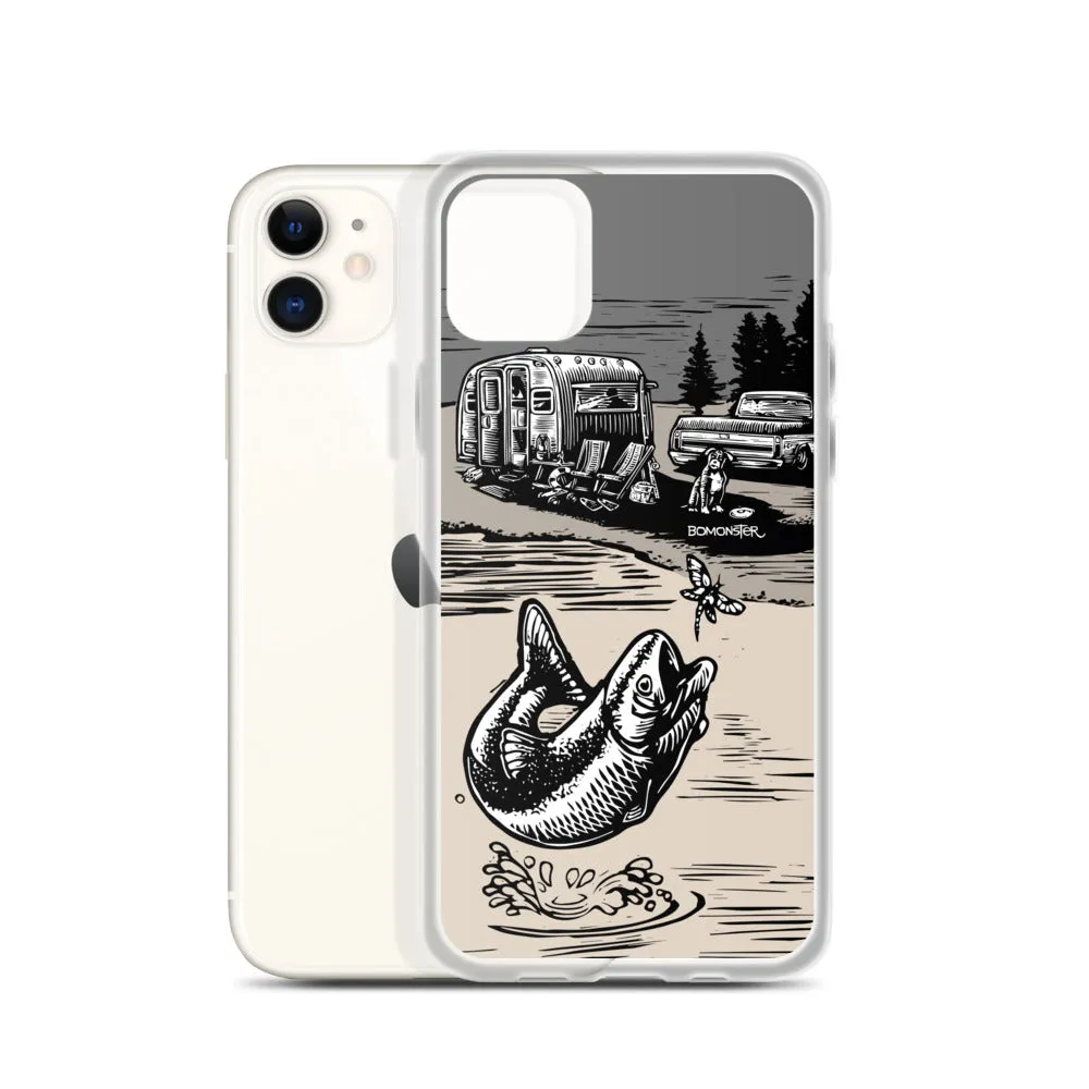 Vintage Trailer "Fish Story" iPhone Case