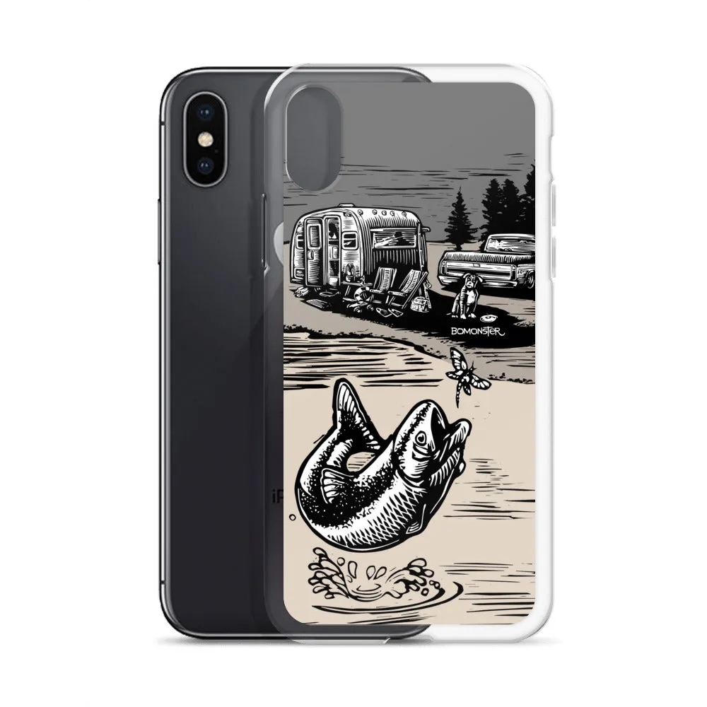 Vintage Trailer "Fish Story" iPhone Case