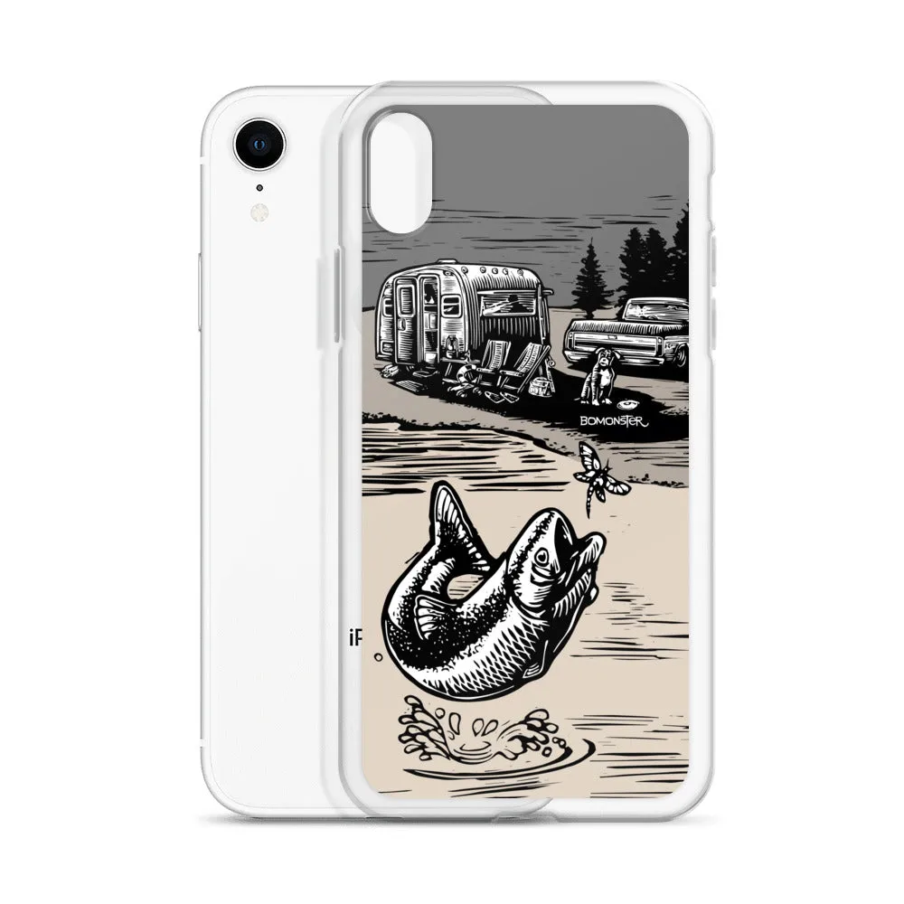 Vintage Trailer "Fish Story" iPhone Case