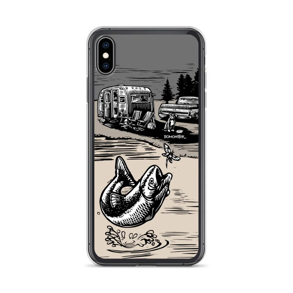 Vintage Trailer "Fish Story" iPhone Case