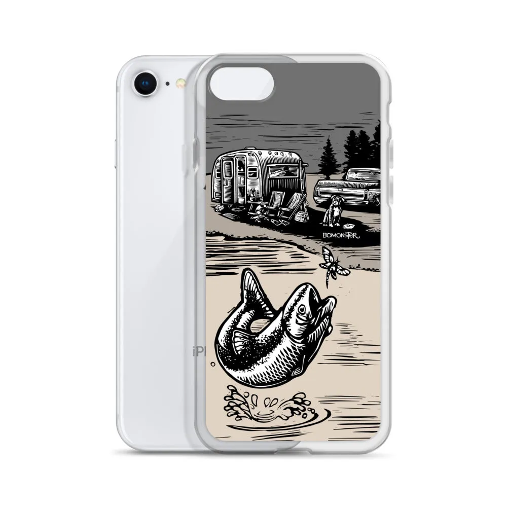 Vintage Trailer "Fish Story" iPhone Case