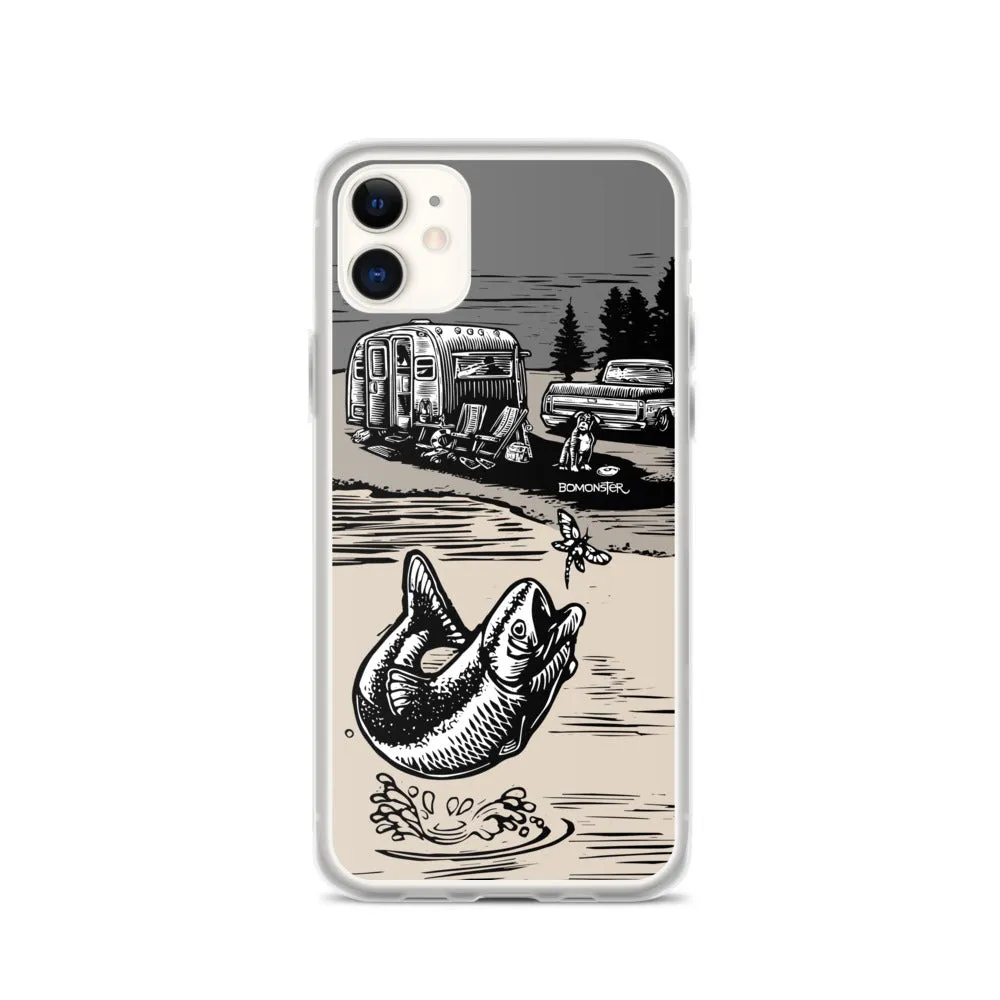 Vintage Trailer "Fish Story" iPhone Case