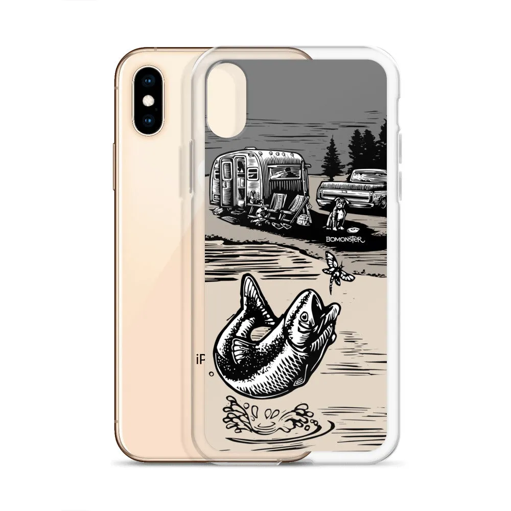 Vintage Trailer "Fish Story" iPhone Case