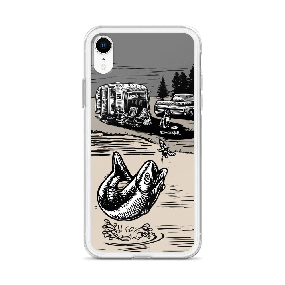 Vintage Trailer "Fish Story" iPhone Case