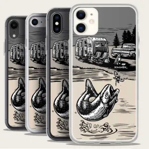 Vintage Trailer "Fish Story" iPhone Case